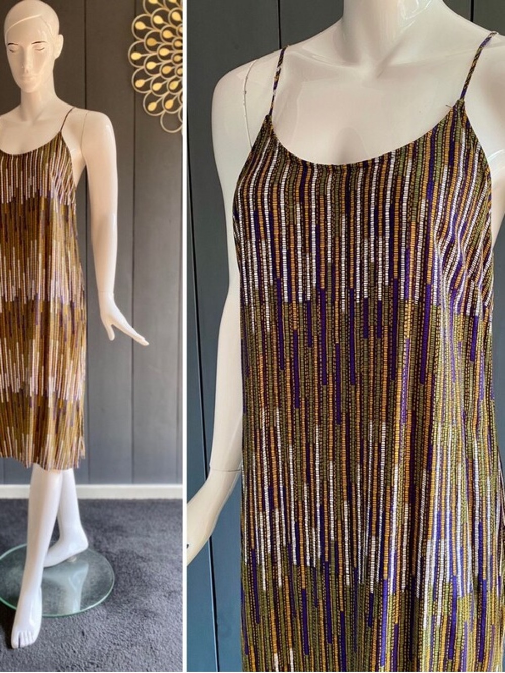 Vintage Early 2000s Slip Midi Dress size M